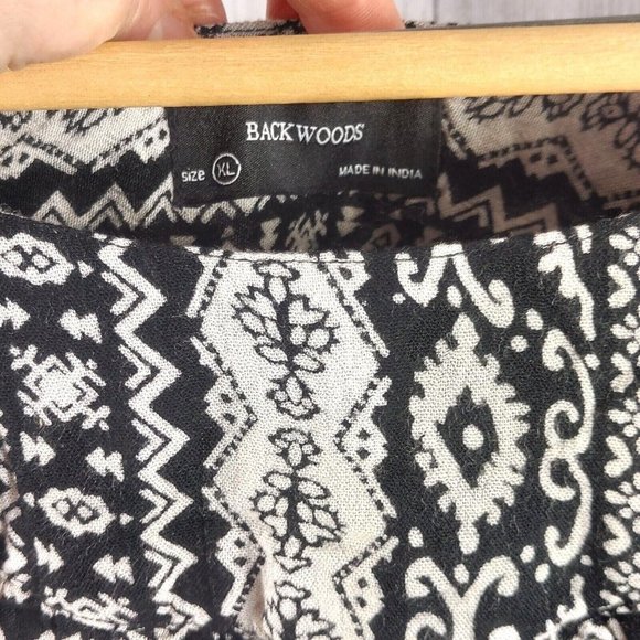 Summer Dress Butterfly Sleeve Long Loose Comfy Top Dress Black/Beige Size XL - Picture 11 of 12